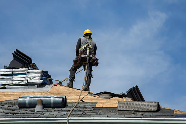 Professional Roof Replacement technician working in Cedar Crest, NM